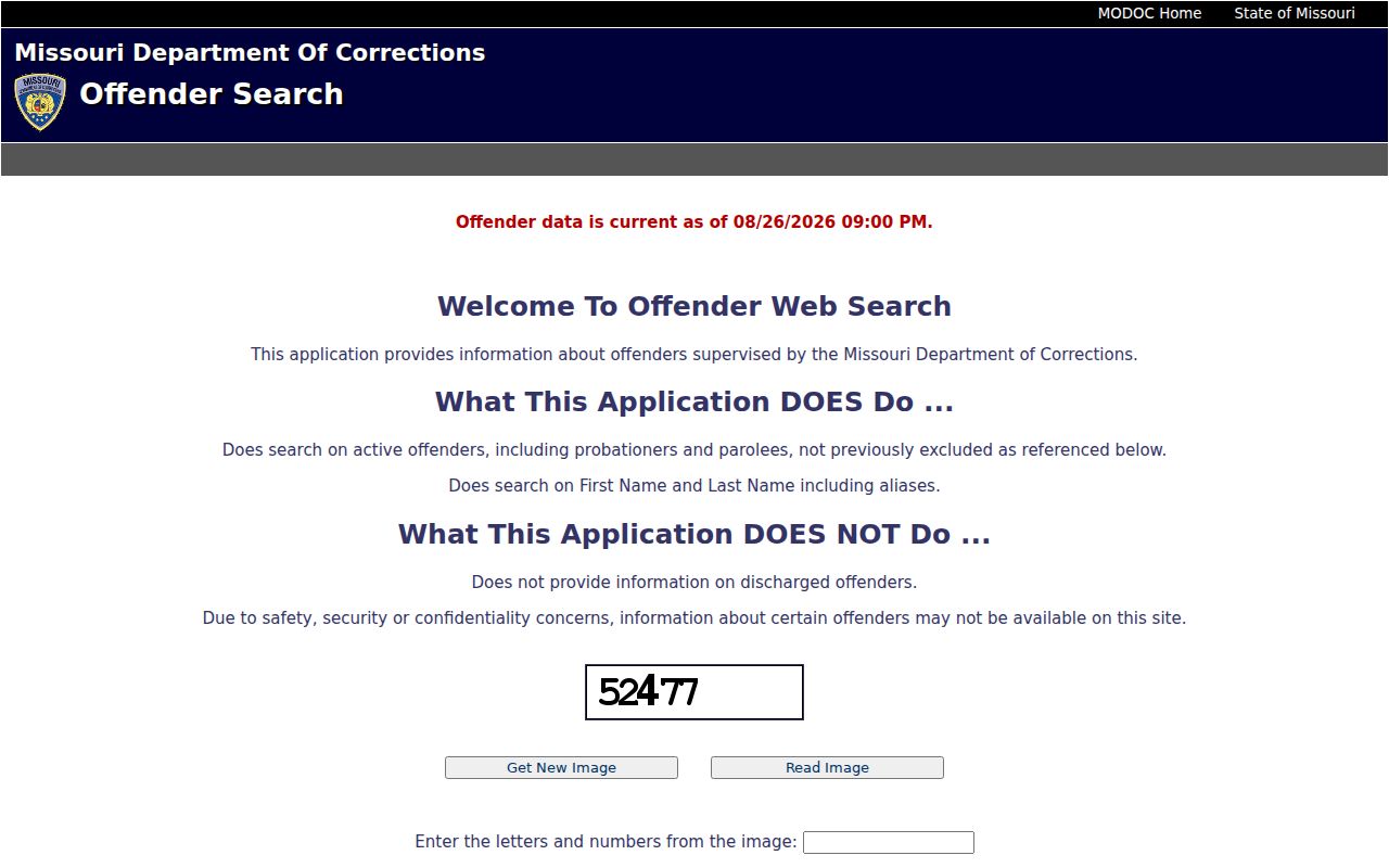 St. Charles residents directory Missouri DOC search resource